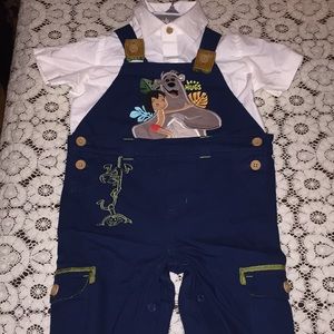Baby Disney boy overalls with matching shoes!